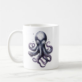 Café Taza de pulpo de vida oceánica