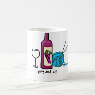Café taza de punto y del sorbo