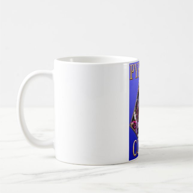 Café Taza de Pyramid Comics - Fondo Azul (Izquierda)