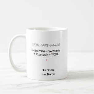 Café Taza de química romántica regalo hormona del amor