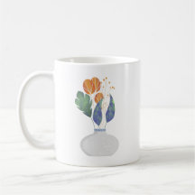 Taza de ramo minimalista
