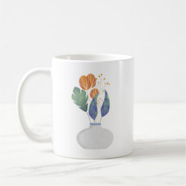 Café Taza de ramo minimalista