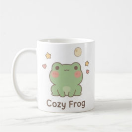 Café Taza de rana acogedora | Taza de rana kawaii linda