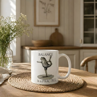 Café Taza de Rana - "El Equilibrio Es Una Práctica"