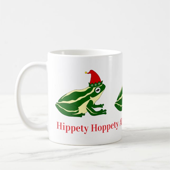 Café Taza de ranas de Navidad (Izquierda)
