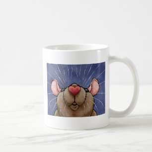 Café Taza de rata con corazón lindo