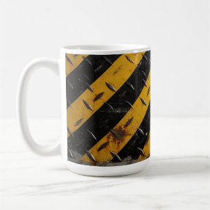 Café Taza de rayas de advertencia industrial