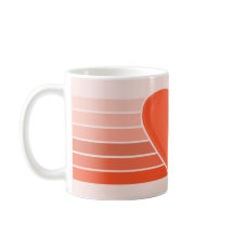 Taza de Rayas de Corazón
