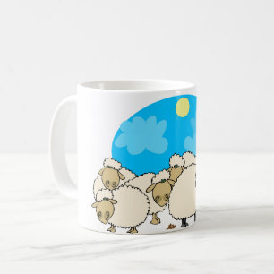 Café Taza de rebaño de ovejas