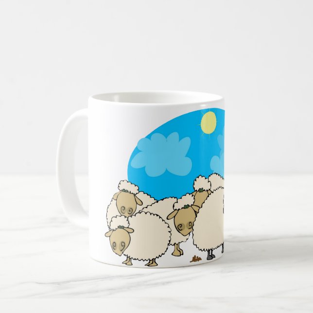 Café Taza de rebaño de ovejas (Anverso izquierdo)