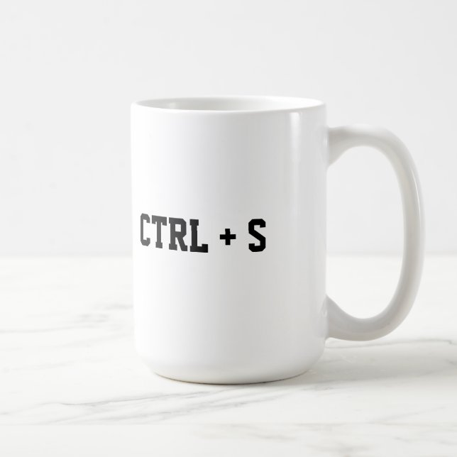 Café Taza de Recordatorio Ctrl + S (Derecha)