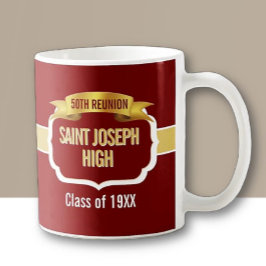 Café Taza de recuerdo de la reunión de clase de 50 años