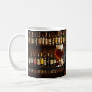 Café Taza de recuerdo de taberna belga cálida