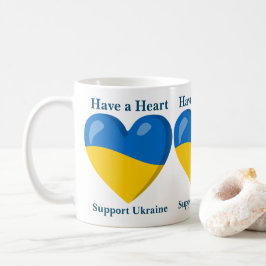 Café Taza de regalo - Apoya a Ucrania - Ten un Corazón