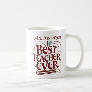 Café Taza de regalo de agradecimiento a la mejor maestr