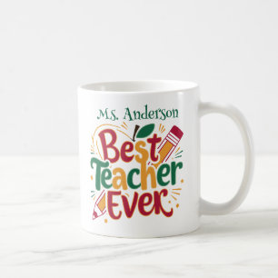 Café Taza de regalo de agradecimiento a la mejor maestr
