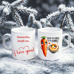 Café Taza de regalo de amor personalizada con divertido