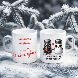 Café Taza de regalo de amor personalizada Humor de comi