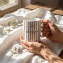 Taza de regalo de anuncio de Padre a Abuelo