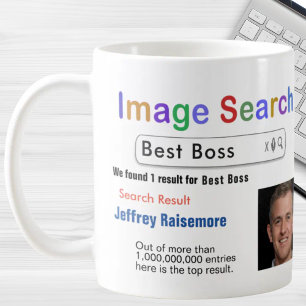 Café Taza de regalo de búsqueda de jefe personalizada c