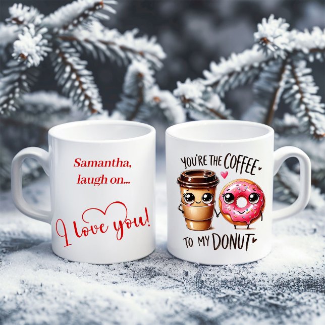 Café Taza De Regalo De Comida Divertida Con Nombre Pers (Custom Name Funny Food Mug Gift for Boyfriend)
