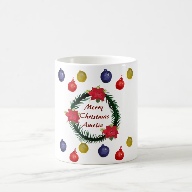 Café Taza de regalo de Navidad personalizada (Centro)