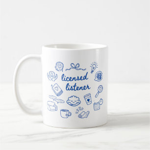 Café Taza de regalo de oyente con licencia personalizad
