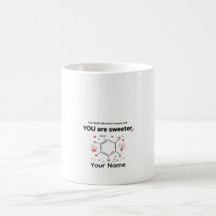 Café Taza de regalo de química dulce de glucosa de amor