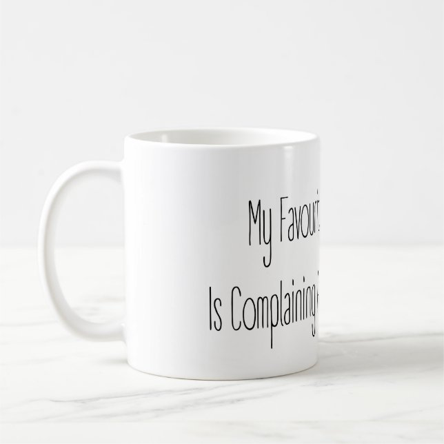 Café Taza de regalo divertida Mi deporte de invierno fa (Izquierda)