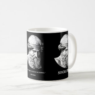 Café Taza de regalo "No sé nada" de Sócrates
