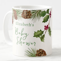 Taza de regalo para baby shower de vegetación de i