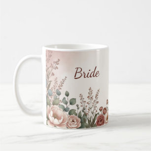 Café Taza de regalo para despedida de soltera de flores