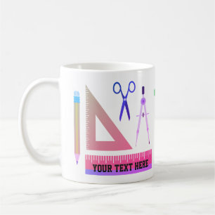 Café Taza de regalo personalizada para profesor de mate