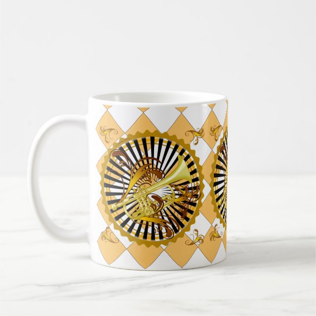 Café Taza de Remolinos de Trompeta (Izquierda)