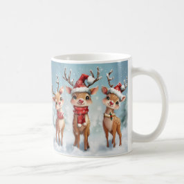 Café Taza de reno de Navidad linda – Taza de vacaciones