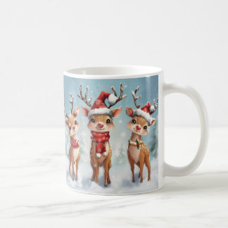 Café Taza de reno de Navidad linda – Taza de vacaciones