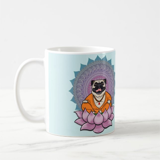 Café Taza de risa de la mandala del barro amasado (Izquierda)