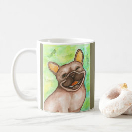 Café Taza de risa del bulldog francés