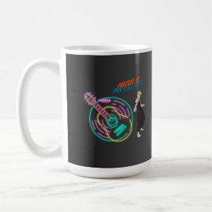 Café Taza de ritmo de guitarra – Diseño de chico anime