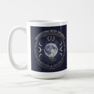 Café Taza de rituales de abundancia y éxito con luna ma
