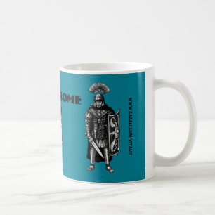Café Taza de Roma con el arte romano del dibujo de la