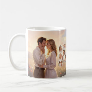 Café Taza de romance Siempre te amo Amanecer dorado