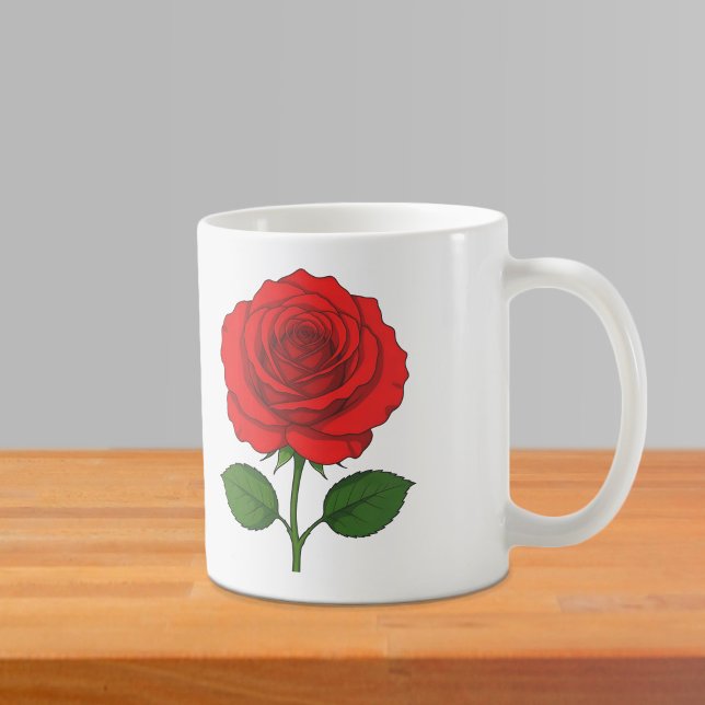 Café Taza de Rosa Roja (Subido por el creador)
