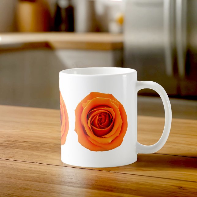 Café Taza de rosas naranjas (Mug with orange roses)