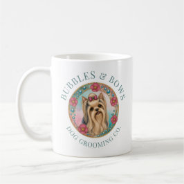Café Taza de Salón de Aseo de Perro Yorkshire Terrier