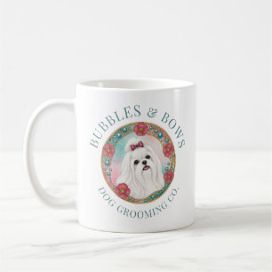 Café Taza de Salón de Aseo para Perro Maltés
