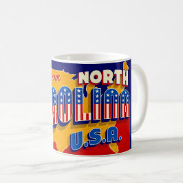 Café Taza de saludo patriótico de Carolina del Norte