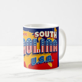 Café Taza de saludo patriótico de Carolina del Sur
