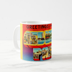 Café Taza de saludos de Asbury Park NJ antigua