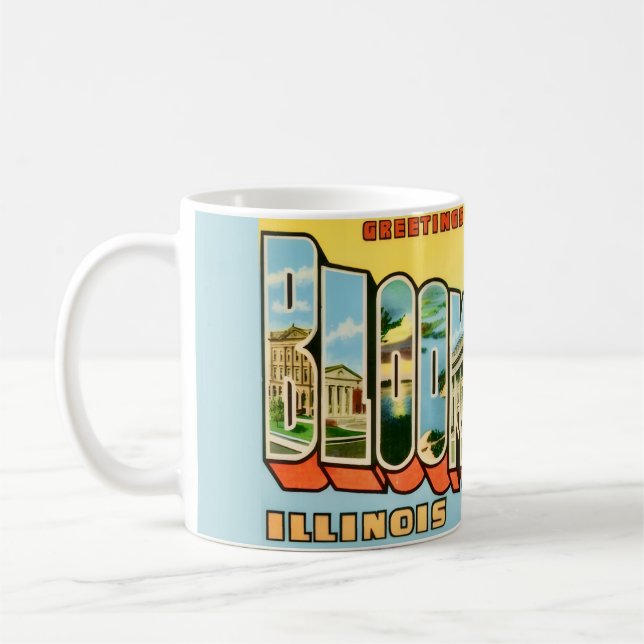 Café Taza de saludos de Bloomington IL (Izquierda)